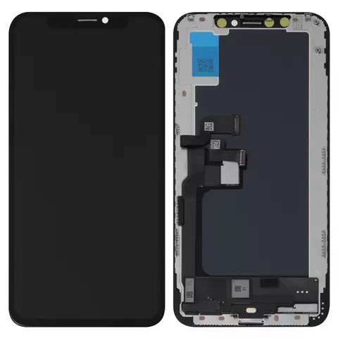 Дисплейний модуль для iPhone XS, Copy, TFT, JK, Black - 1