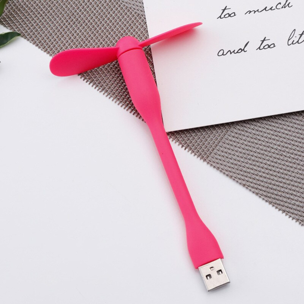 Мобільний вентилятор USB Pink - 9