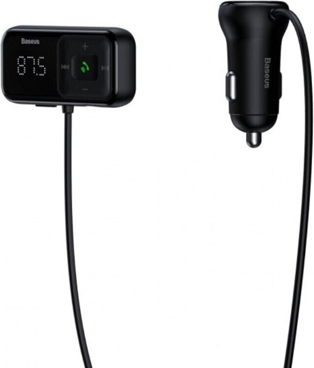 FM-модулятор Baseus T Shaped S-16 wireless MP3 car charger  Black - 2