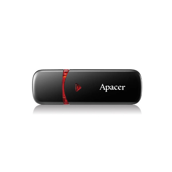 Флешка Apacer AH333, USB 2.0, 64Gb, Black - 1