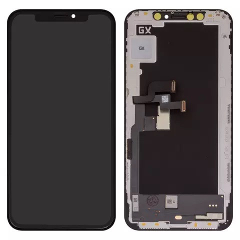 Дисплейний модуль для iPhone XS, High Copy, OLED, GX OEM hard, Black - 1