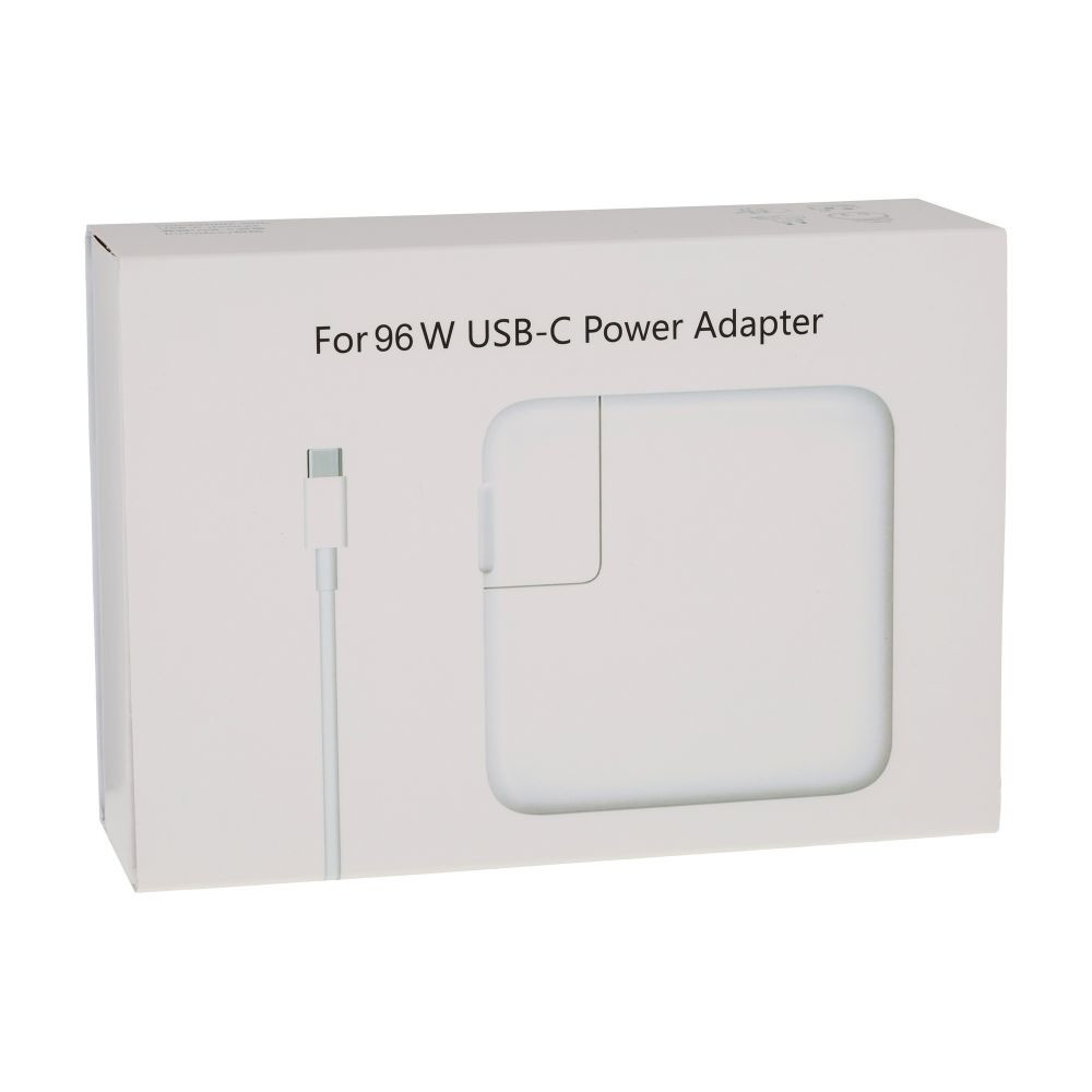 Мережевий зарядний пристрій для Macbook, Cable Type-C to Type-C, PD 96W, White - 2