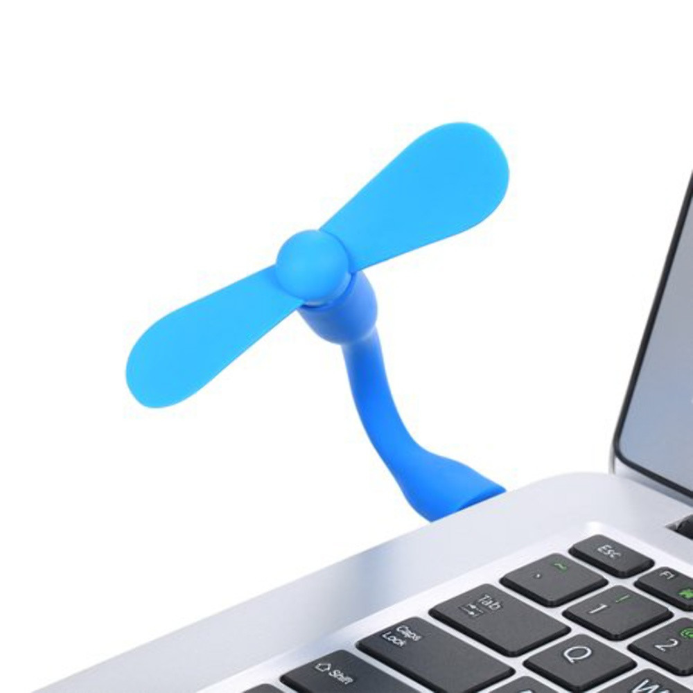 Мобільний вентилятор USB Blue - 7
