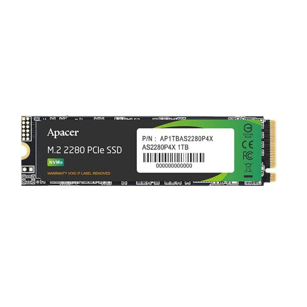 SSD-накопичувач M.2 Apacer AS2280P4X, 1 TB, 2280 PCIe 3.0x4 NVMe 3D NAND - 1