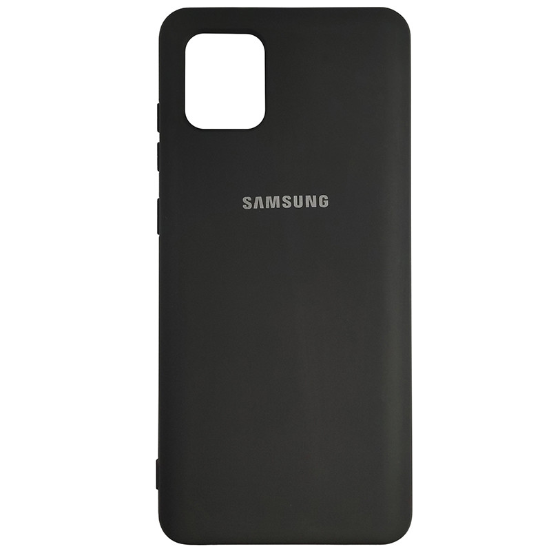 Чохол Silicone Case for Samsung Note 10 Lite Black (18) - 1