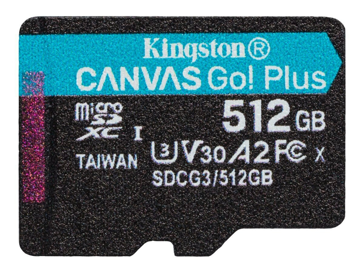 Карта пам'яті Kingston Canvas Go Plus 512Gb microSDXC (UHS-1 U3) class 10 A2 V30 - 1