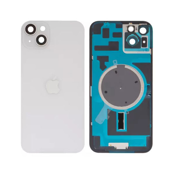 Задня кришка для iPhone 14 Plus, із склом камери, High Copy, White - 1