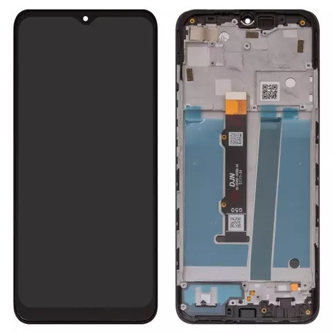 Дисплейний модуль для Motorola Moto G50, з рамкою, High Copy, Black - 1
