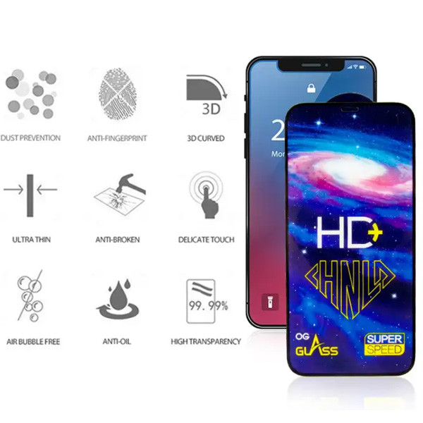 Захисне скло Heaven HD+ для iPhone 15 Pro (0.33 mm) Black - 2