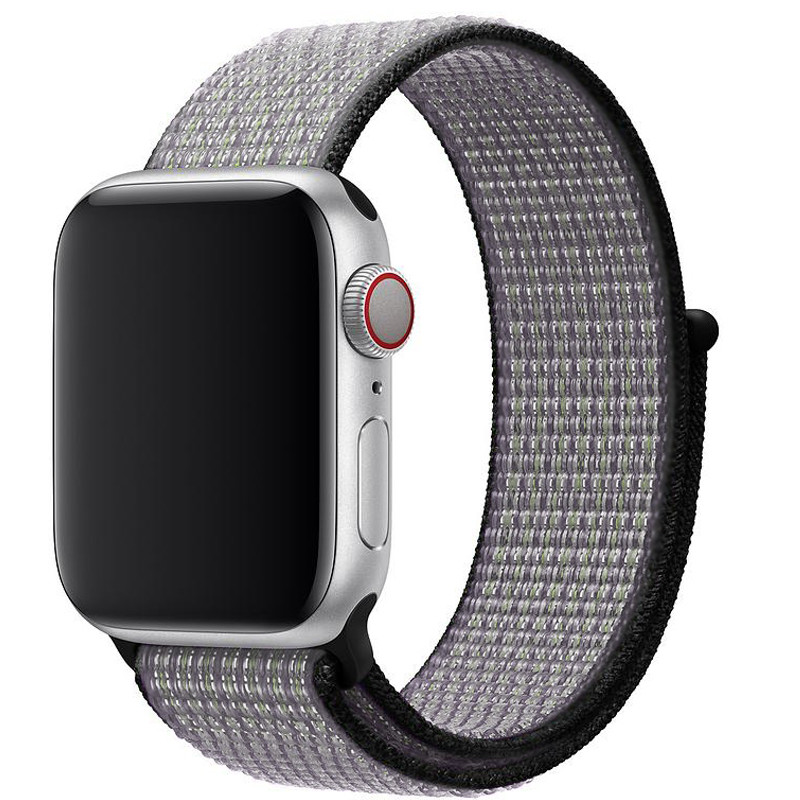 Ремінець для Apple Watch (38-40mm) Sport Loop Nike Black/Silver - 2