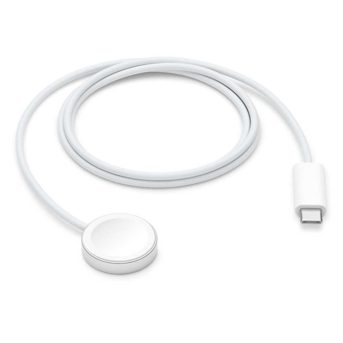 Безпровідний зарядний пристрій Apple Watch Magnetic Charger, Cable Type-C (MX2H2AM/A2557) White - 1