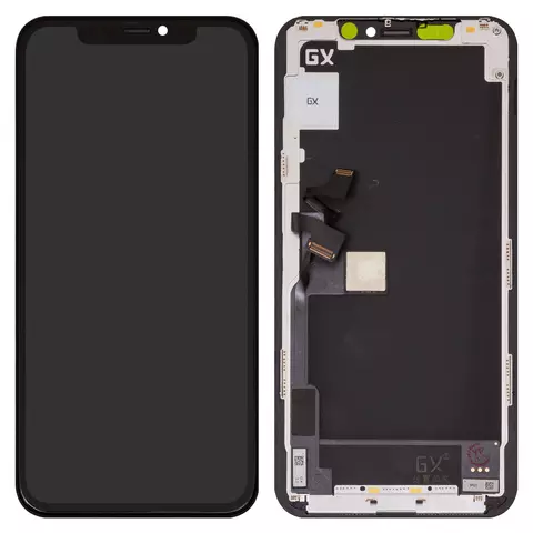 Дисплейний модуль для iPhone 11 Pro, High Copy, (OLED), GX OEM hard, Black - 1