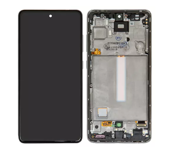 Дисплейний модуль для Samsung A525 Galaxy A52, з рамкою, Original PRC, White - 1