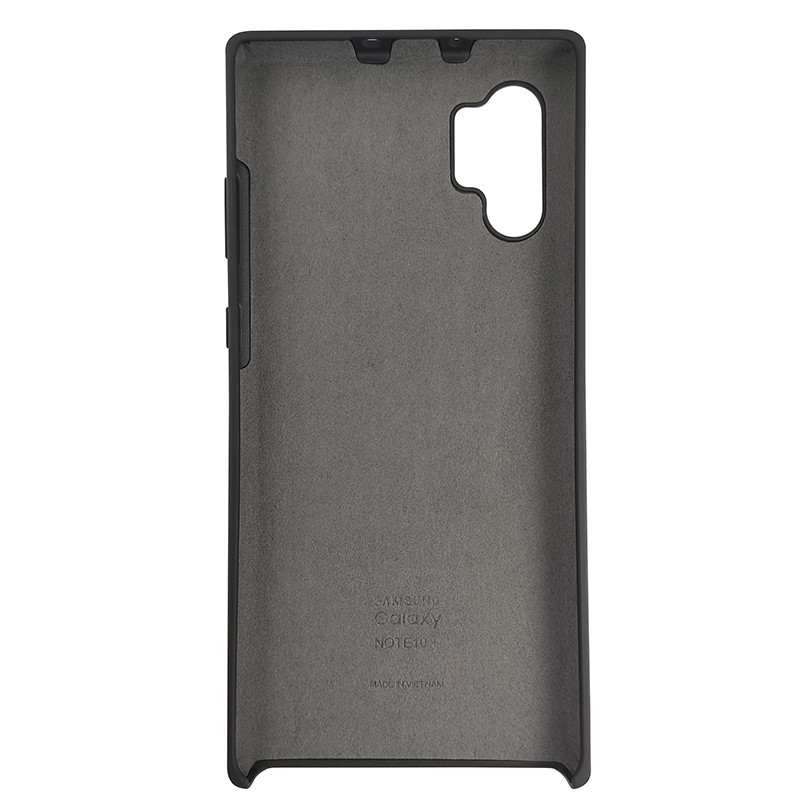 Чохол Silicone Case for Samsung Note 10 Plus Black (18) - 3