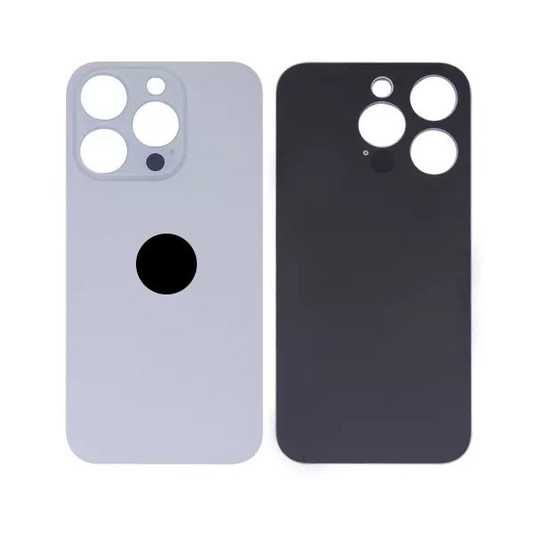 Задня кришка для iPhone 15 Pro, High Copy, Big Hole, White - 1