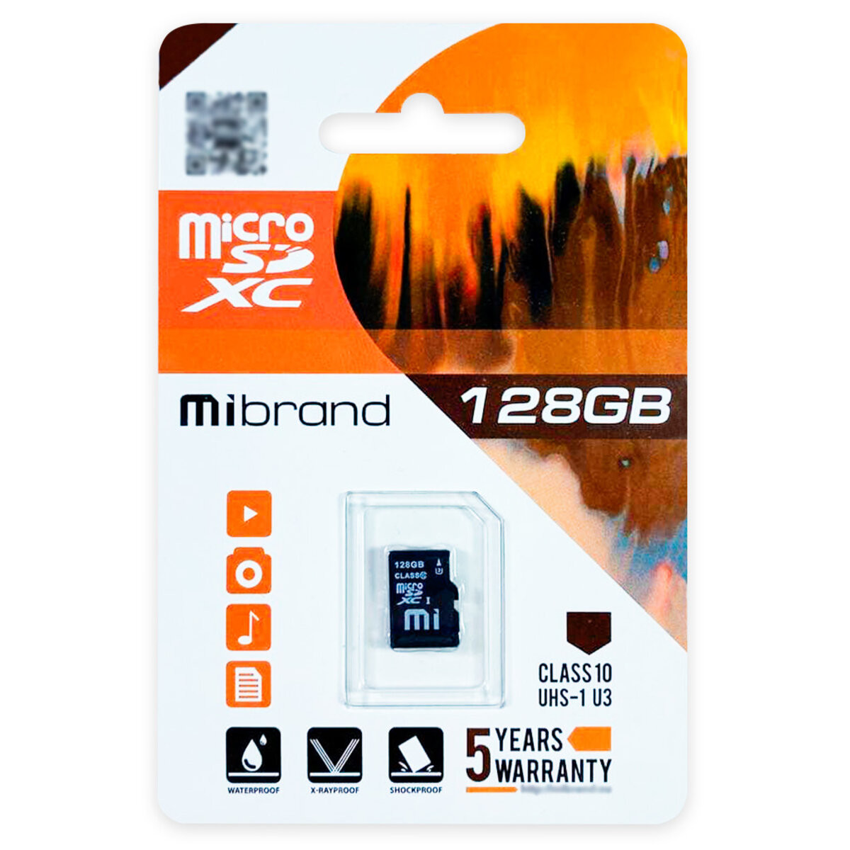 Карта пам'яті Mibrand 128Gb microSDXC (UHS-1 U3) class 10 - 1