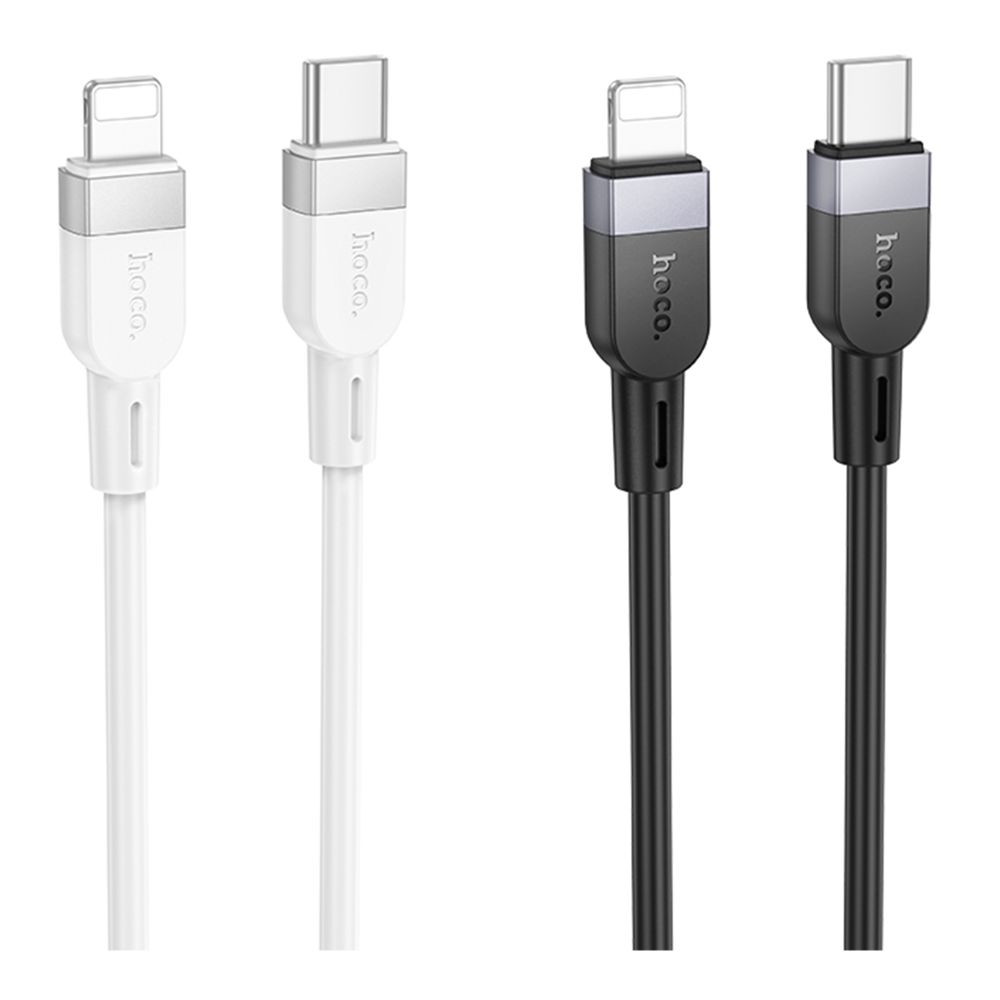 Кабель Hoco X109 Silicone, Type-C to Lightning, PD 27W, 1m, White - 2