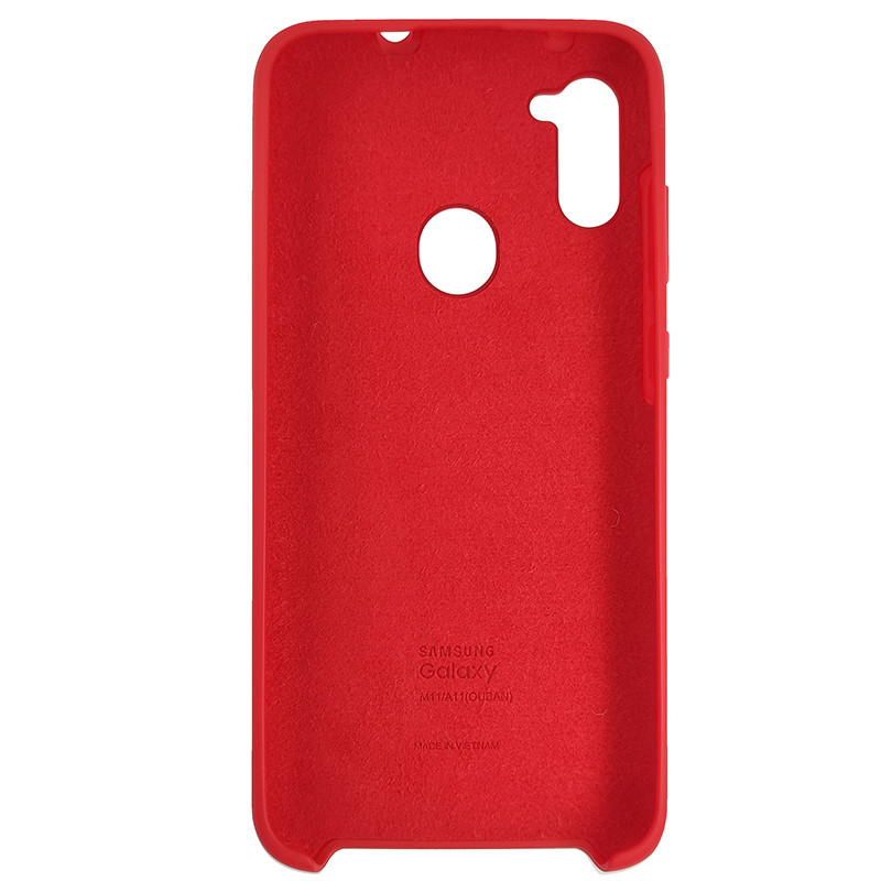Чохол Silicone Case for Samsung A11/M11 Red (14) - 3