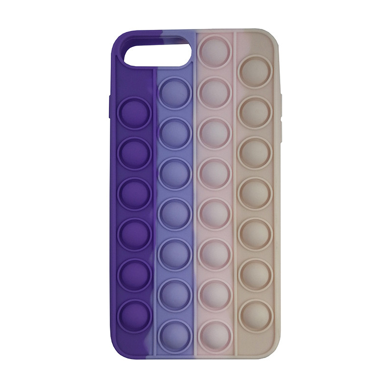 Чохол Pop it Silicon case iPhone 6/7/8 Plus Violet+Pink+Cream - 1