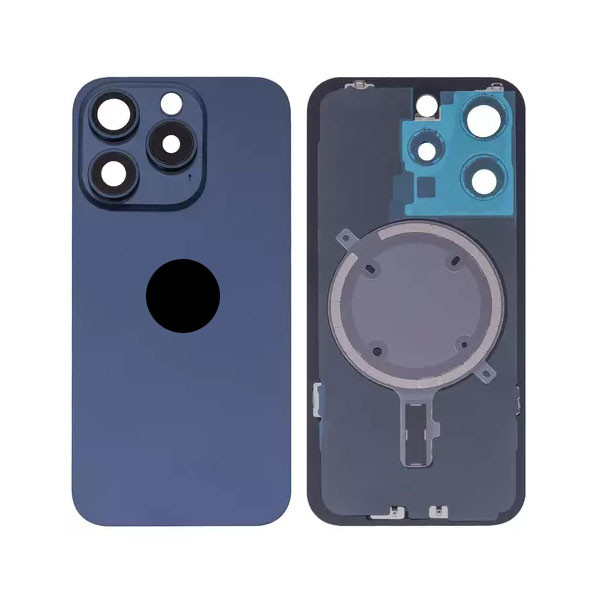 Задня кришка для iPhone 15 Pro, із склом камери, Original (PRC), Blue - 1