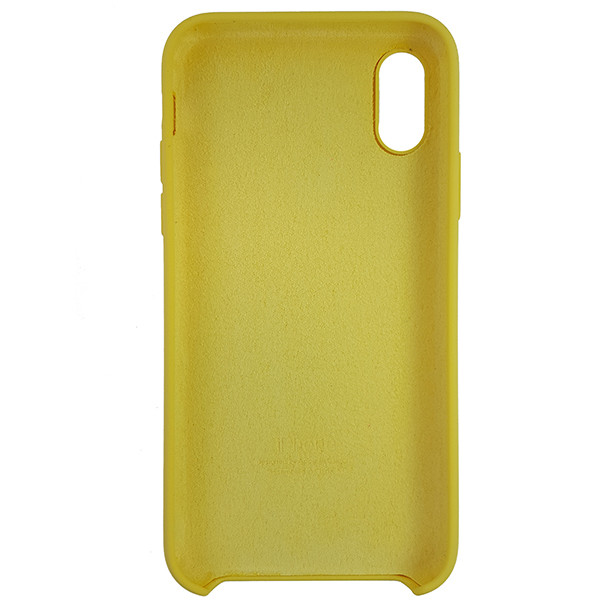 Чохол Copy Silicone Case iPhone X/XS Yellow (4) - 4