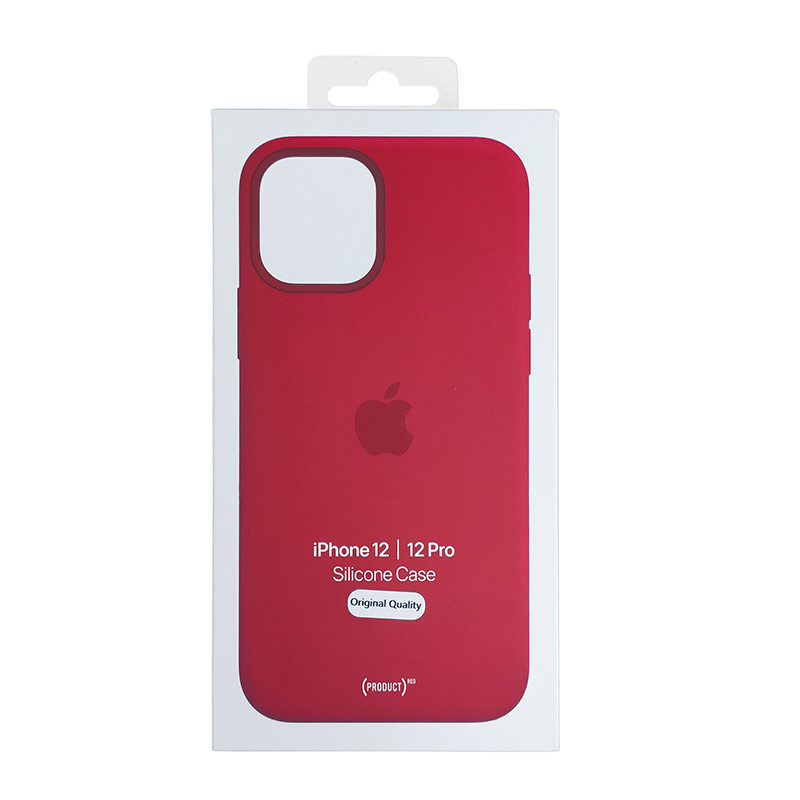 Чохол HQ Silicone Case iPhone 12/12 Pro Red (без MagSafe) - 6