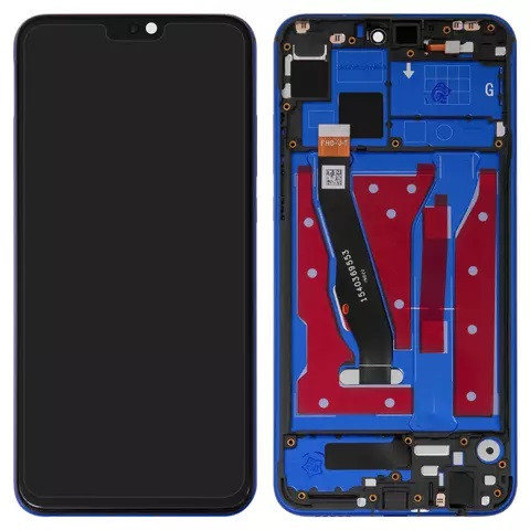Дисплейний модуль для Huawei Honor 8X, Honor View 10 Lite, з рамкою, Original Ref., Blue - 1