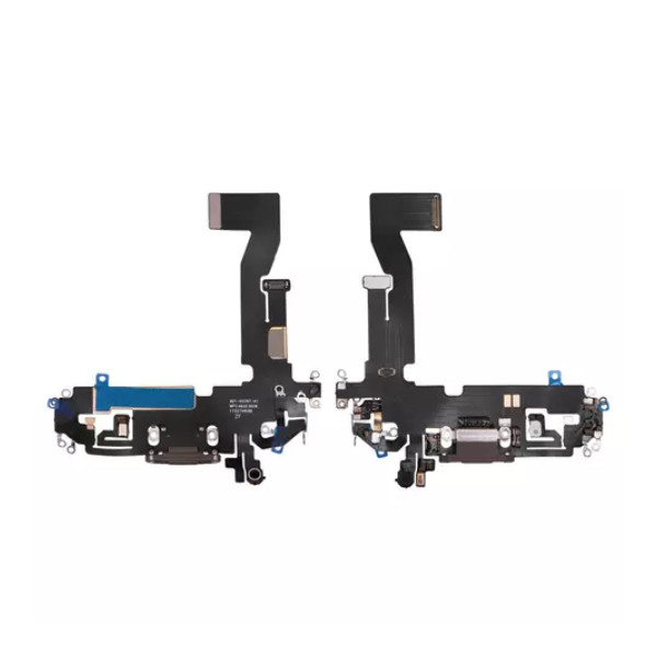 Шлейф для iPhone 12, iPhone 12 Pro, з роз'ємом зарядки та мікрофоном, Copy, Gold - 1