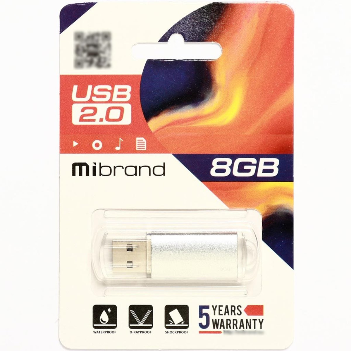 Флешка Mibrand USB 2.0 Cougar 8Gb Silver - 2