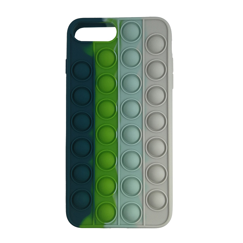 Чохол Pop it Silicon case iPhone 6/7/8 Plus Blue+Green+White - 1