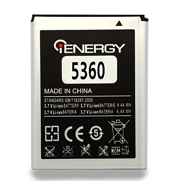 Акумулятор iENERGY SAMSUNG S5380/S5360 (EB-BG130ABE; EB454357VU) (1200 mAh) - 1