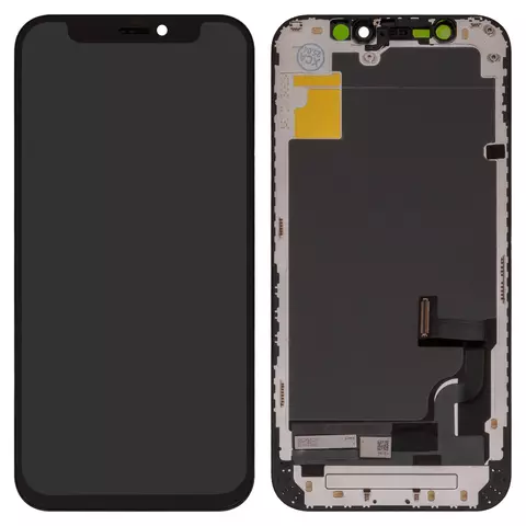 Дисплейний модуль для iPhone 12 mini, Copy, (TFT), ZY, LTPS FHD, Black - 1