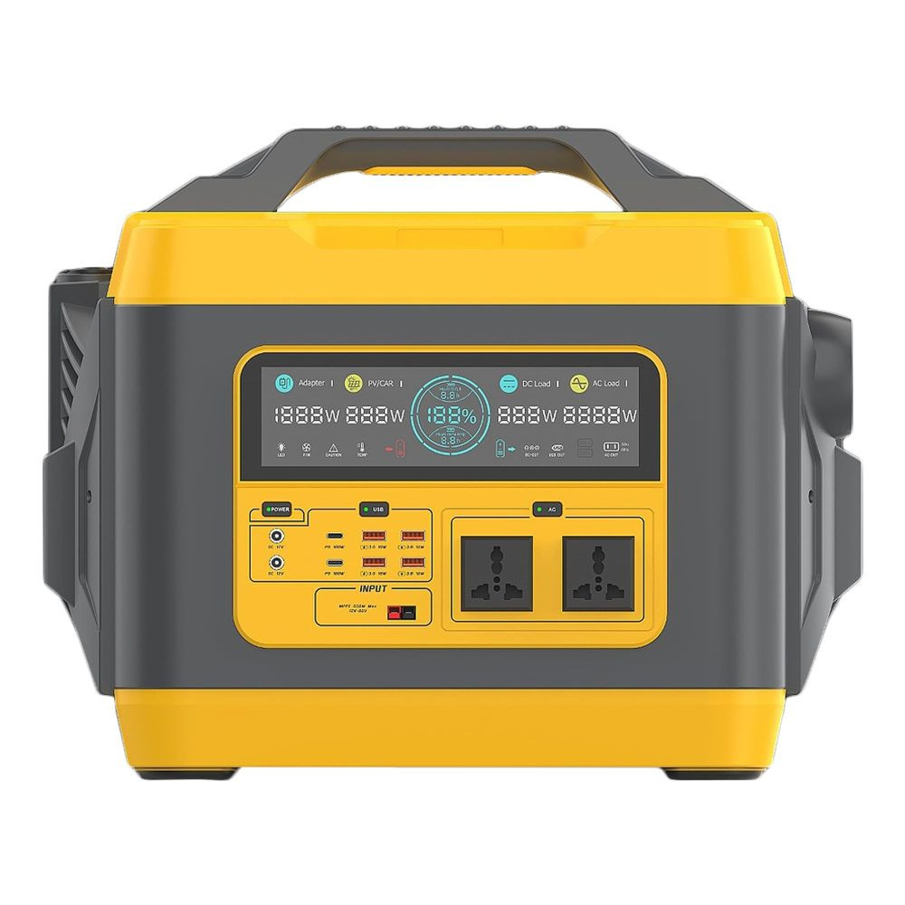 Портативна зарядна станція LiPower M3000-S, 3000W, 2880Wh, QC 3.0 22,5W, PD 100W, DC, LiFePO4 Yellow - 1