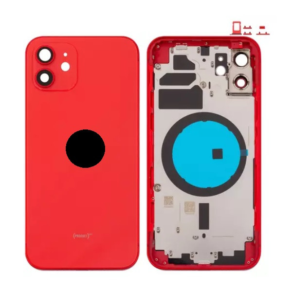Корпус для iPhone 12, High Copy, Red - 1
