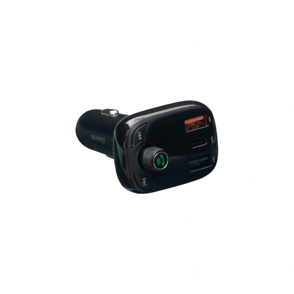 FM-модулятор Baseus T typed S-13 Bluetooth MP3 car charger Black - 3