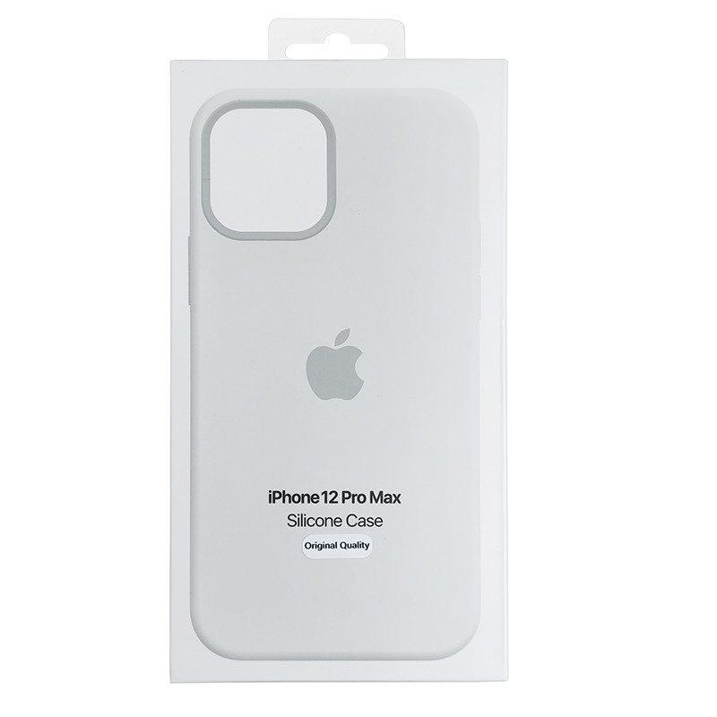 Чохол HQ Silicone Case iPhone 12 Pro Max White (без MagSafe) - 6