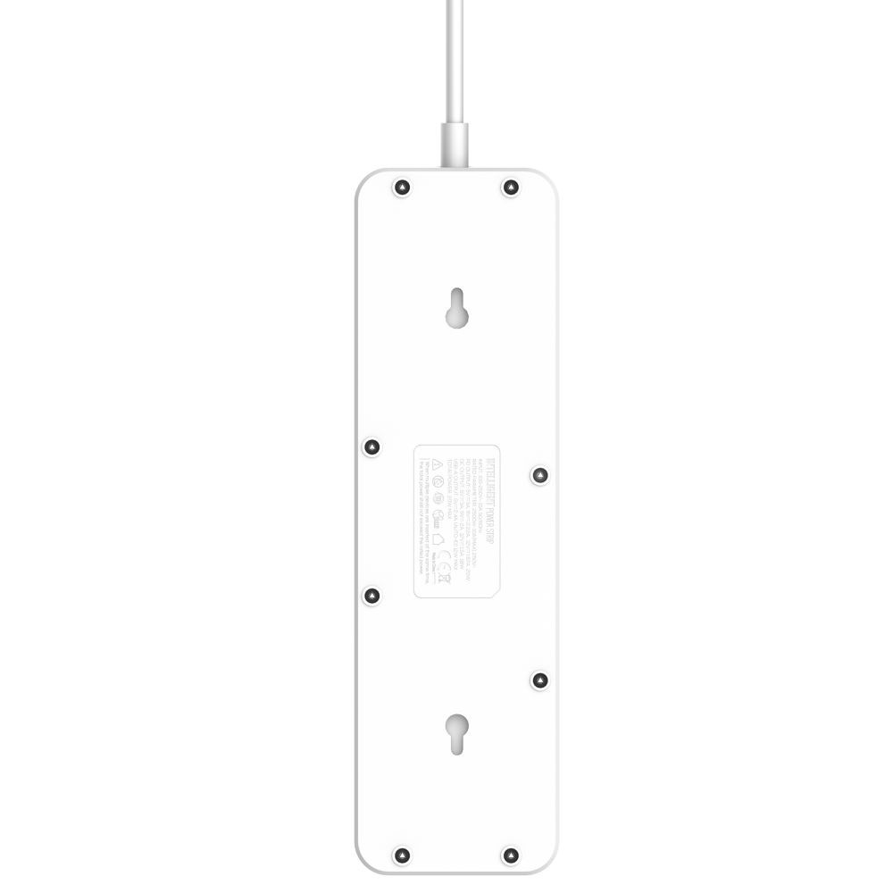 Мережевий подовжувач LDNIO SC5415, 5xSocket/1xType-C/3xUSB-A, PD 20W, QC 3.0, 2m, White - 3