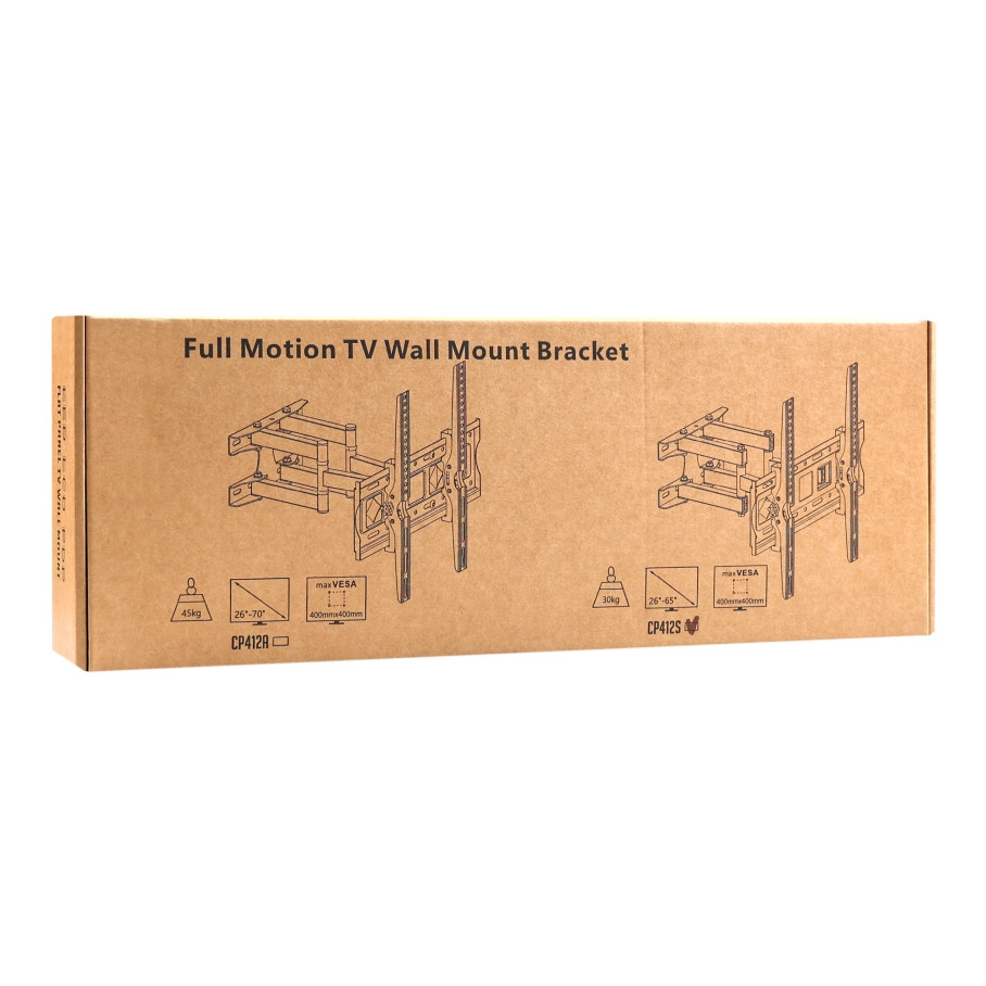 Кронштейн для телевізора CP412S, 26-65", Black - 1