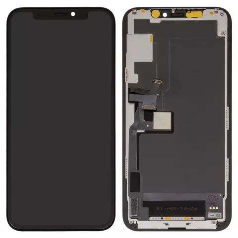 Дисплейний модуль для iPhone 11 Pro, High Copy, без мікросхеми, (OLED), GW OEM hard, Black - 1