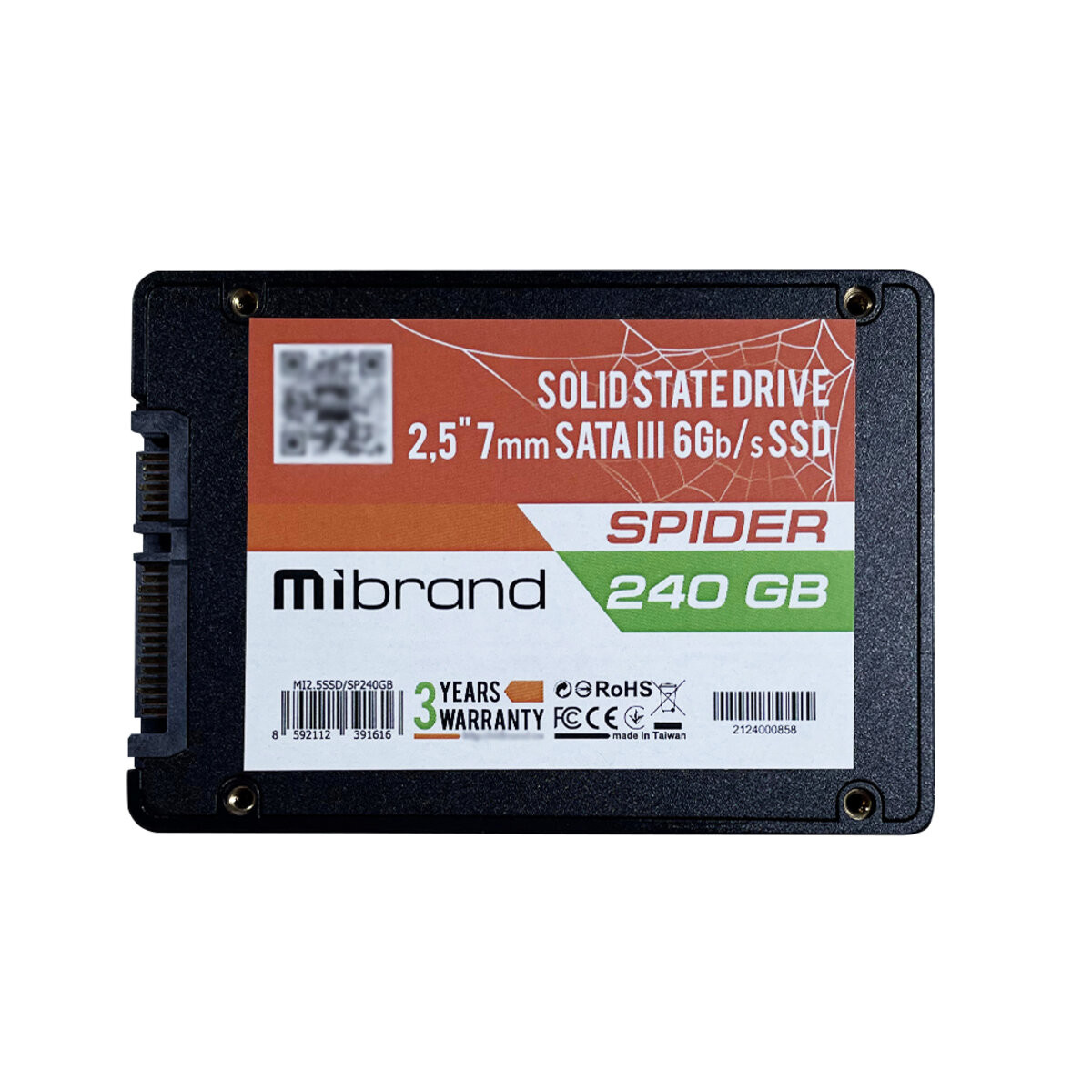 SSD Mibrand Spider 240GB 2.5&quot; 7mm SATAIII Bulk - 1