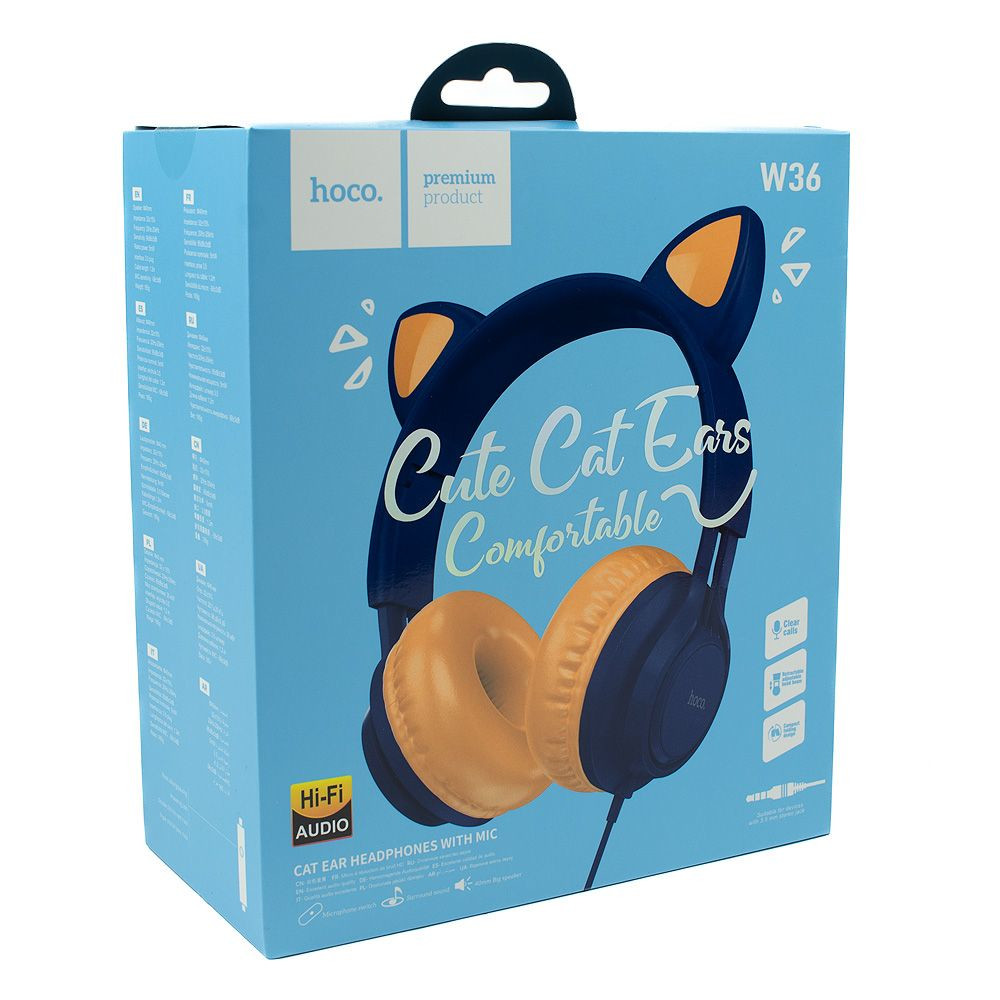 Гарнітура Hoco W36, Light Blue - 9