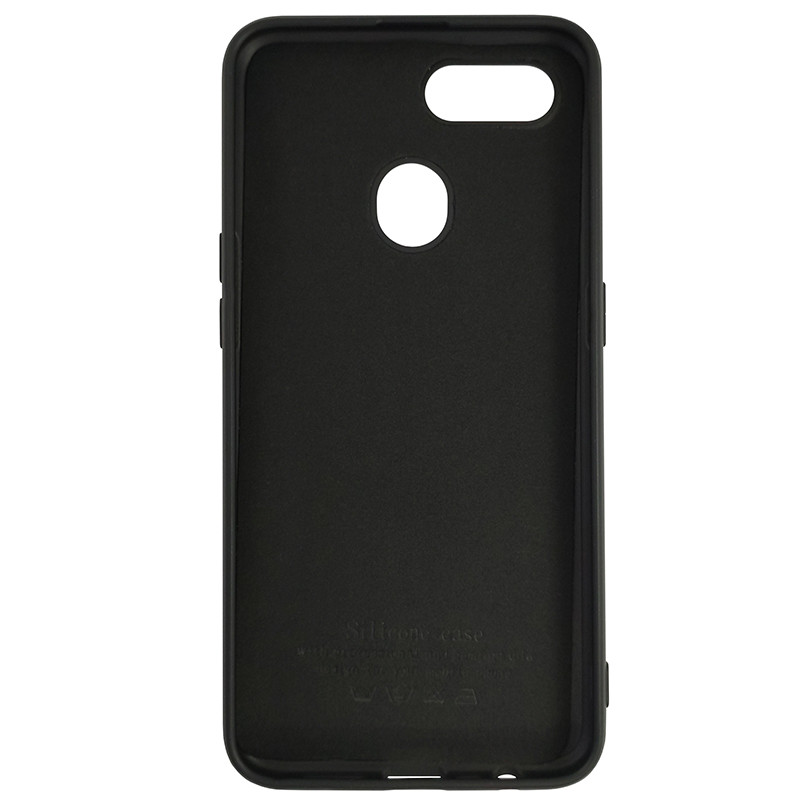 Чохол Silicone Case for Oppo A12\A7 Black (18) - 3