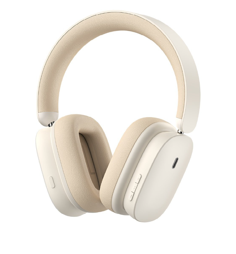 Безпровідна гарнітура Baseus Bowie H1 Noise-Cancellation Wireless Headphones Creamy-White - 1