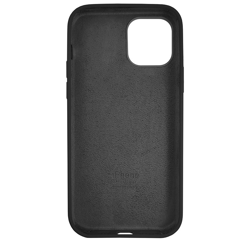 Чохол Copy Silicone Case iPhone 12/12 Pro Black (18) - 5