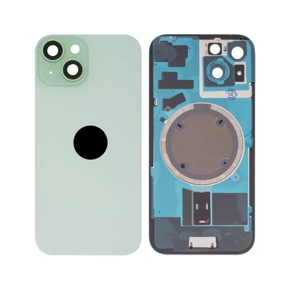Задня кришка для iPhone 15, зі склом камери, Original PRC, Green - 1