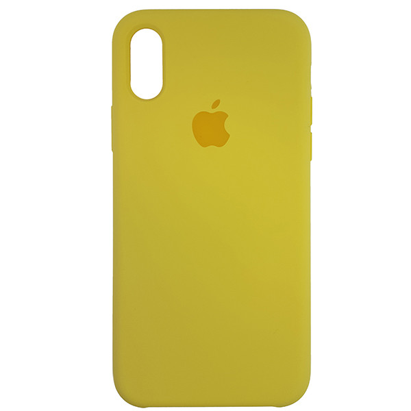 Чохол Copy Silicone Case iPhone X/XS Yellow (4) - 3