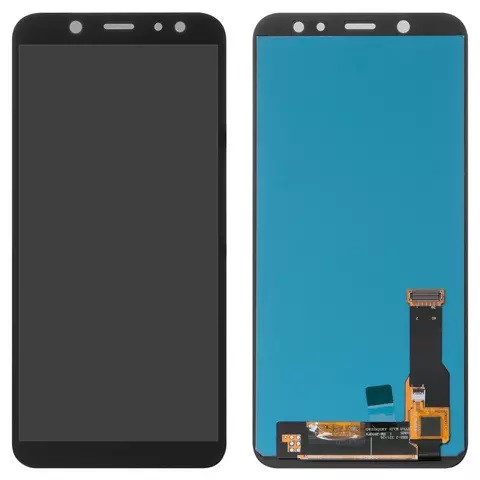 Дисплейний модуль для Samsung A600 Dual Galaxy A6 (2018), High Copy, OLED, Black - 1