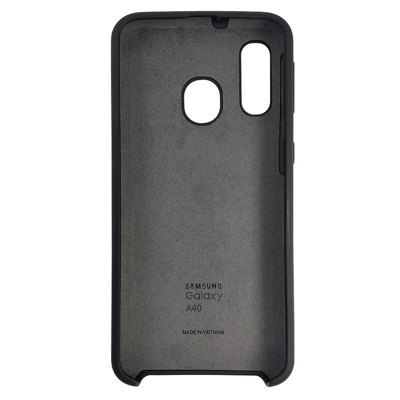 Чохол Silicone Case for Samsung A40 Black (18) - 3