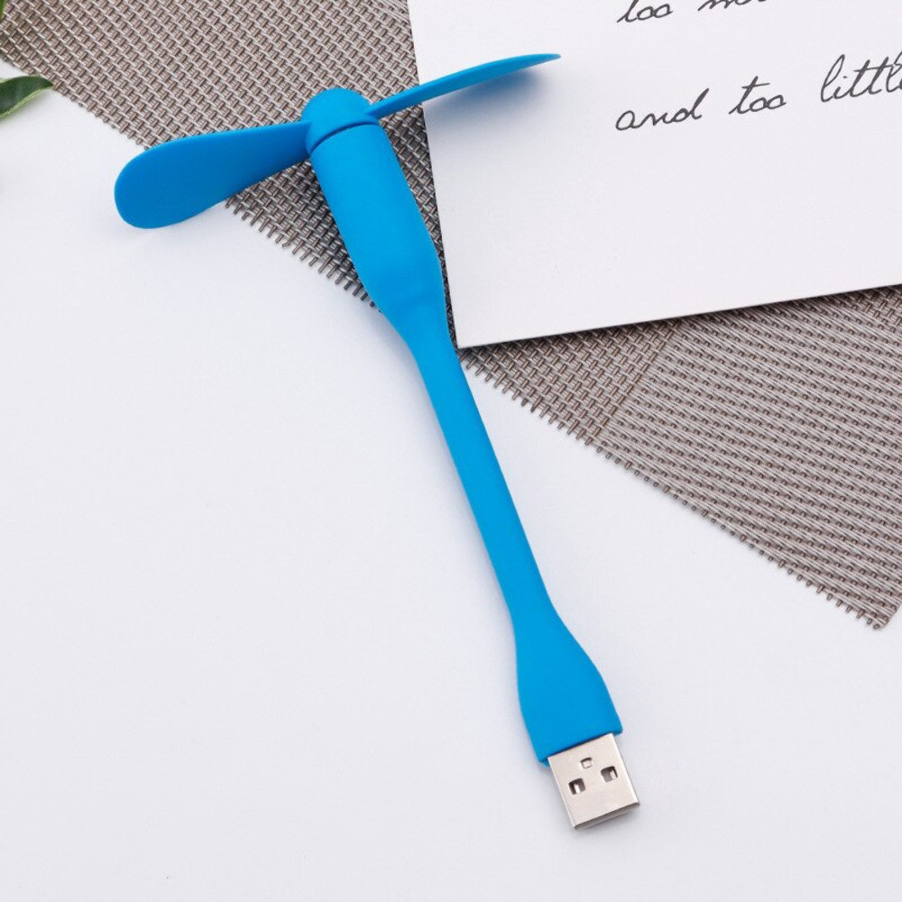 Мобільний вентилятор USB Blue - 9