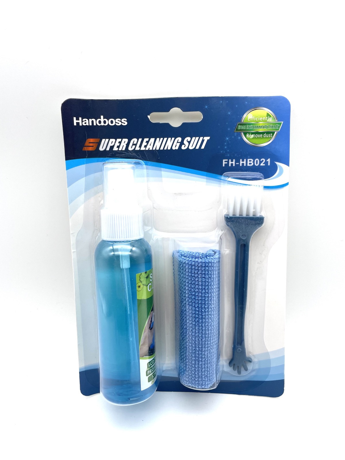Чистячий набір 3в1 Handboss FH-HB021 (спрей/пензлик/мікрофібра) - 1